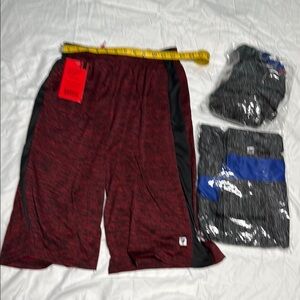 Boys Red and Black Athletic Shorts Size 18-20 NWT Only $16 for three pair